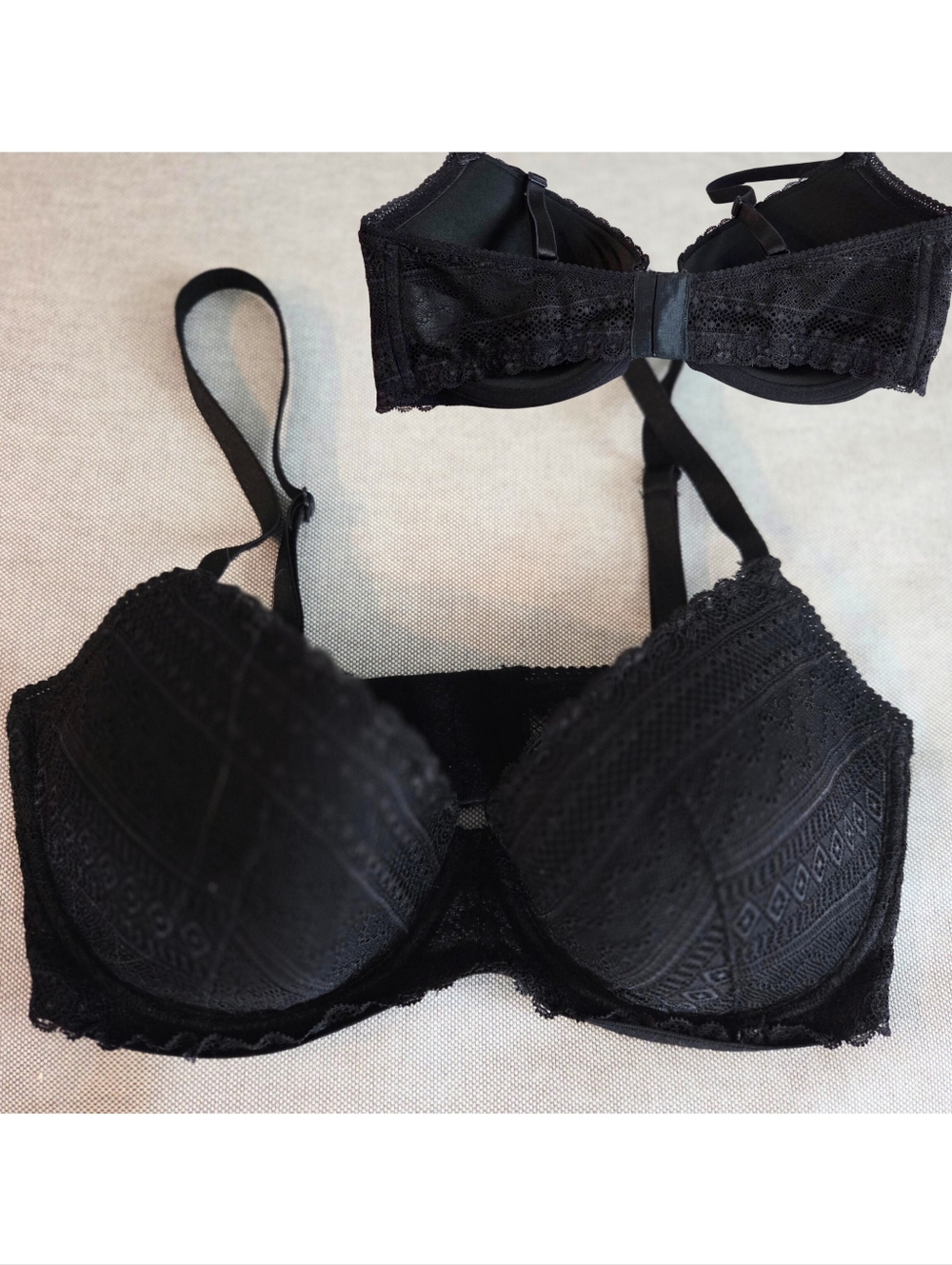 34D/DD 6 BRAS Felina H&M Maidenform Underwire Lot Of 6 Lace & Satin GUC Bras - Picture 8 of 10